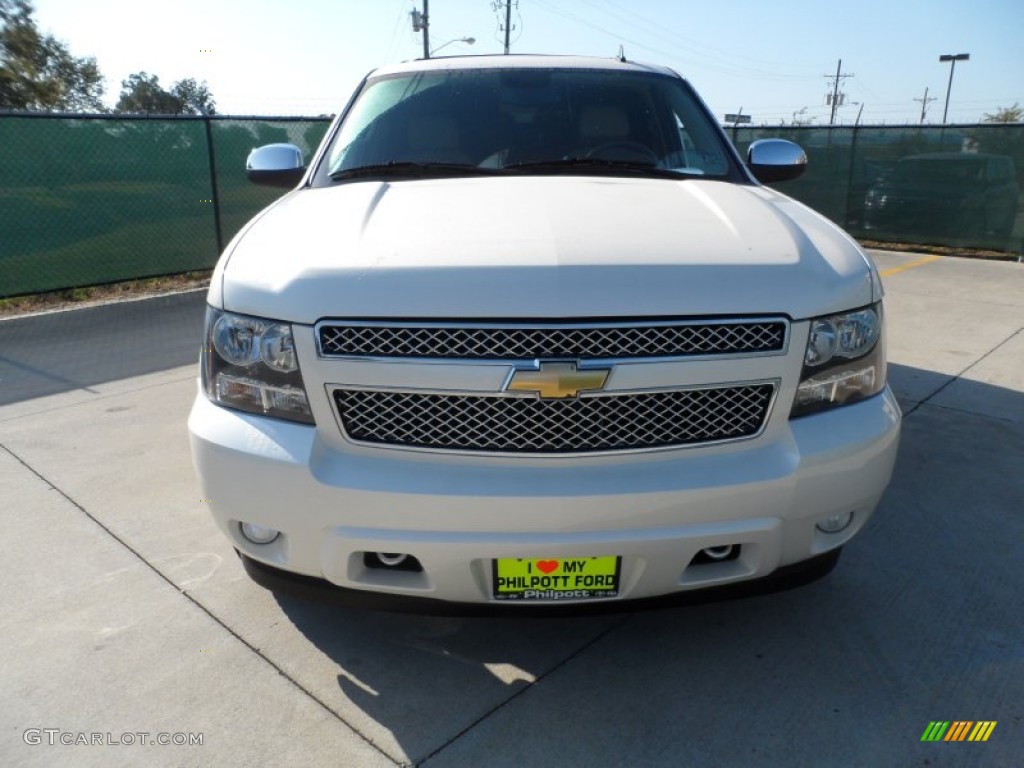 2009 Tahoe LTZ - White Diamond Tricoat / Light Cashmere photo #8
