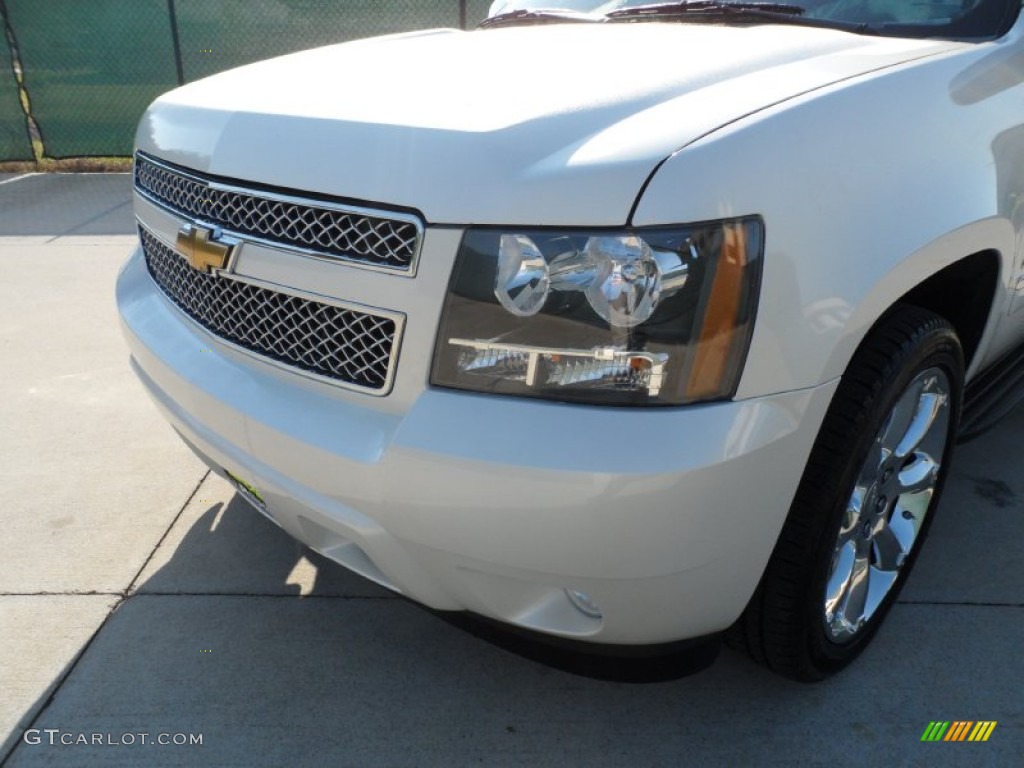 2009 Tahoe LTZ - White Diamond Tricoat / Light Cashmere photo #10