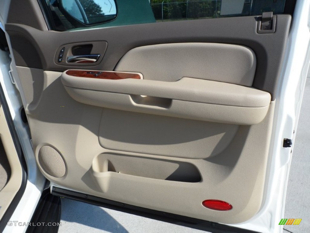 2009 Tahoe LTZ - White Diamond Tricoat / Light Cashmere photo #23