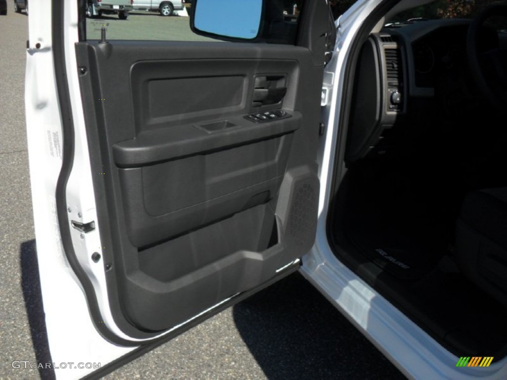 2012 Dodge Ram 1500 Express Quad Cab Dark Slate Gray/Medium Graystone Door Panel Photo #55653296