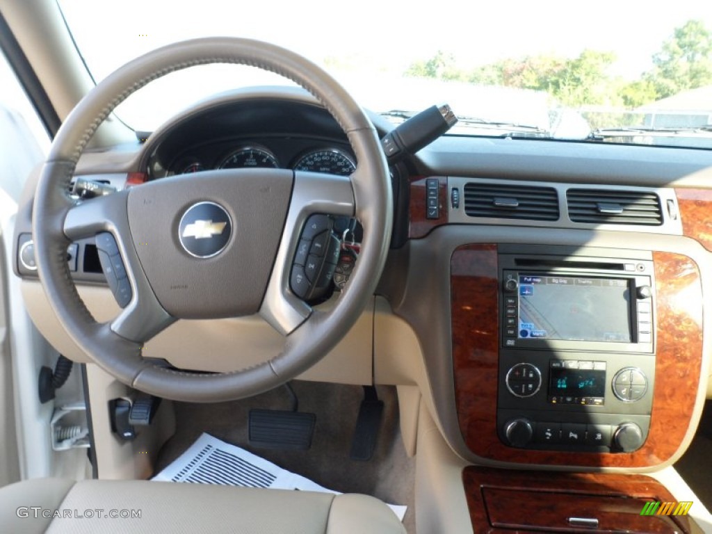 2009 Tahoe LTZ - White Diamond Tricoat / Light Cashmere photo #39