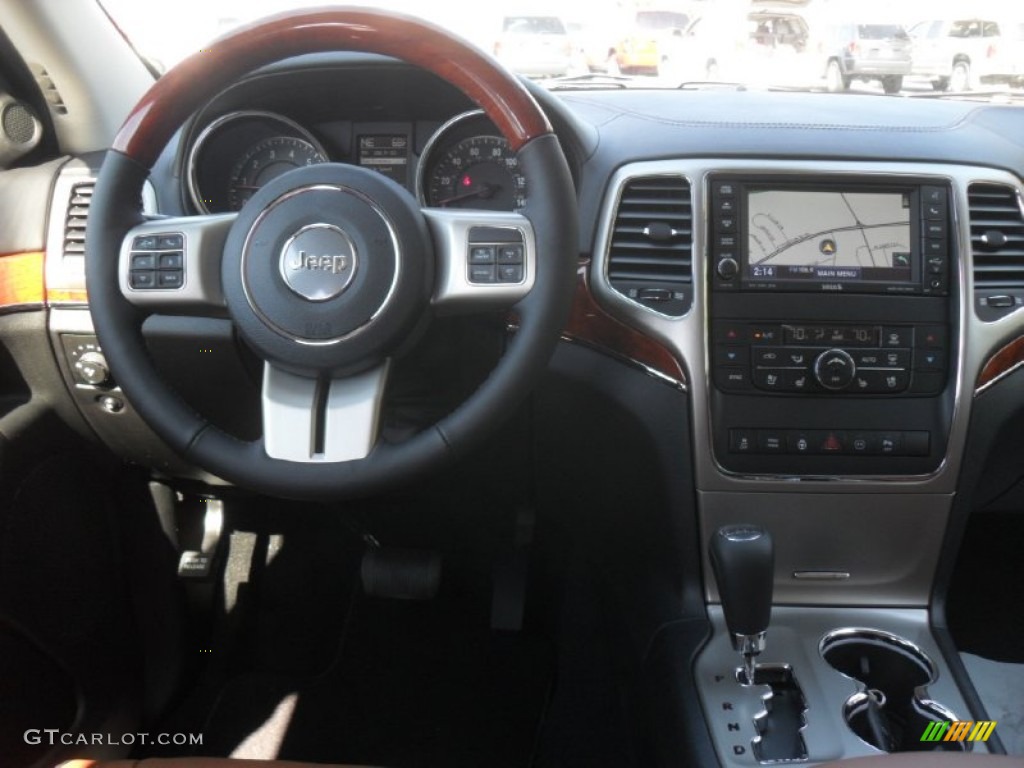 2012 Jeep Grand Cherokee Overland 4x4 New Saddle/Black Dashboard Photo #55653638