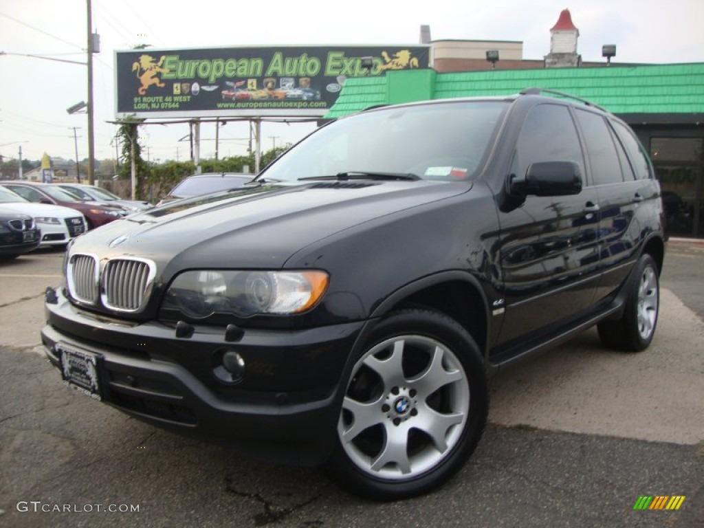 2003 X5 4.4i - Jet Black / Beige photo #1