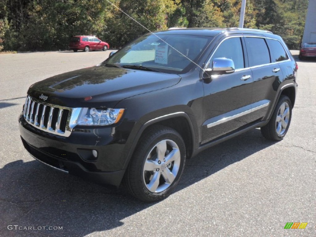 Brilliant Black Crystal Pearl 2012 Jeep Grand Cherokee Limited 4x4 Exterior Photo #55654037