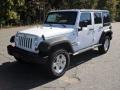 2012 Bright White Jeep Wrangler Unlimited Sport S 4x4  photo #1