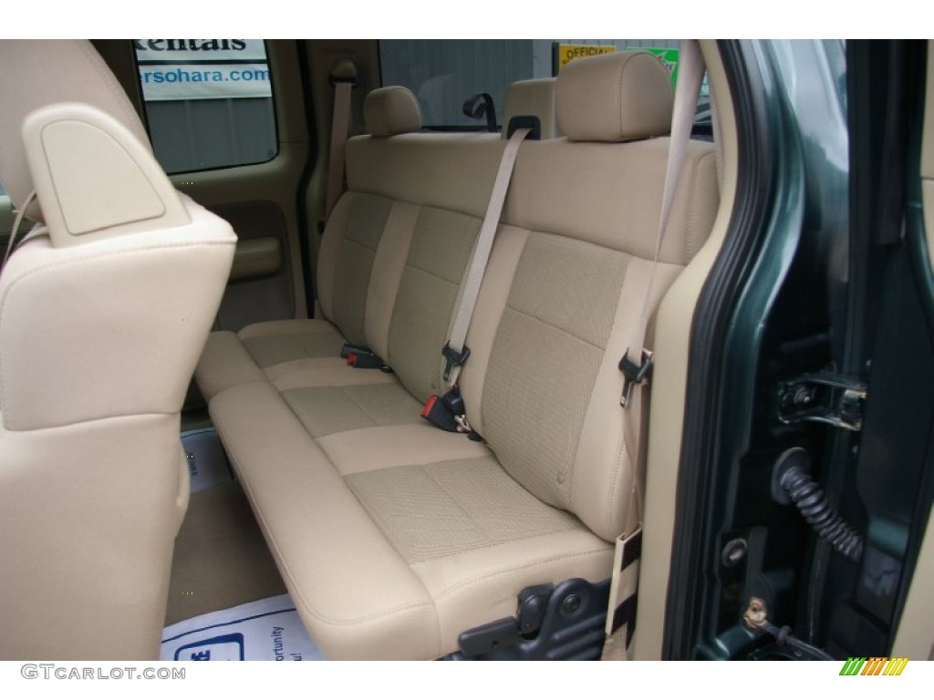 2004 F150 XLT SuperCab 4x4 - Aspen Green Metallic / Tan photo #3