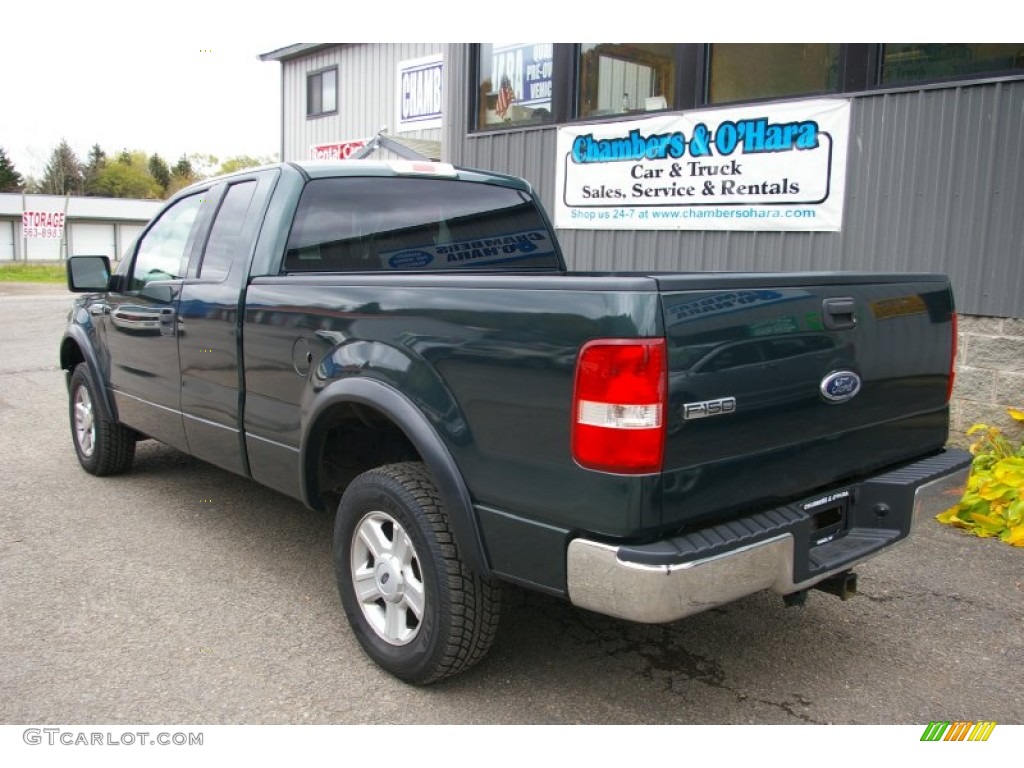 2004 F150 XLT SuperCab 4x4 - Aspen Green Metallic / Tan photo #11