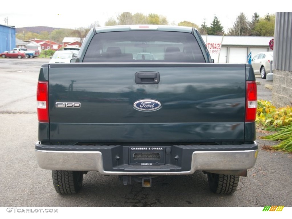 2004 F150 XLT SuperCab 4x4 - Aspen Green Metallic / Tan photo #12
