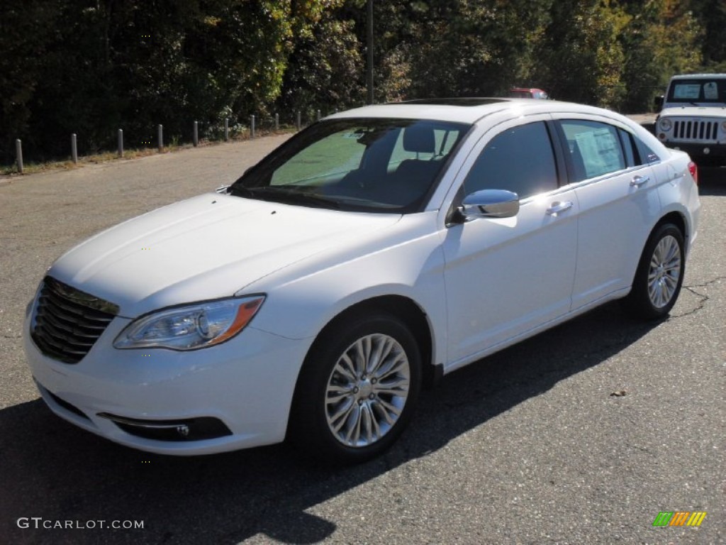 2012 200 Limited Sedan - Bright White / Black photo #1