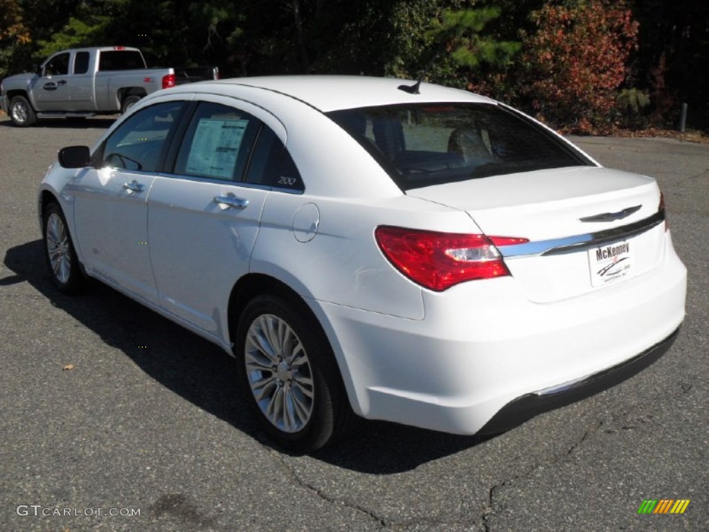 2012 200 Limited Sedan - Bright White / Black photo #2