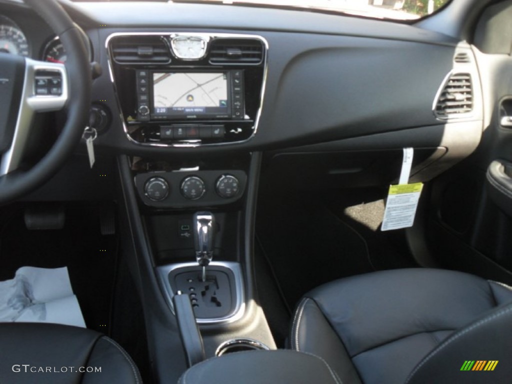 2012 Chrysler 200 Limited Sedan Black Dashboard Photo #55654721