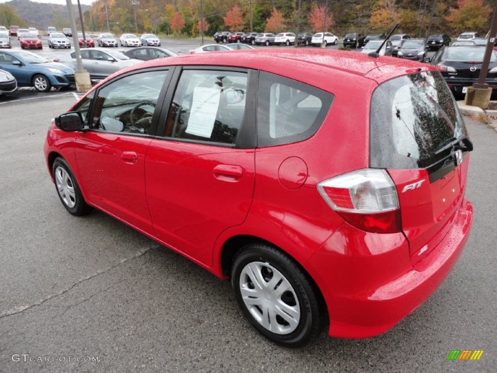 Milano Red 2010 Honda Fit Standard Fit Model Exterior Photo #55656240