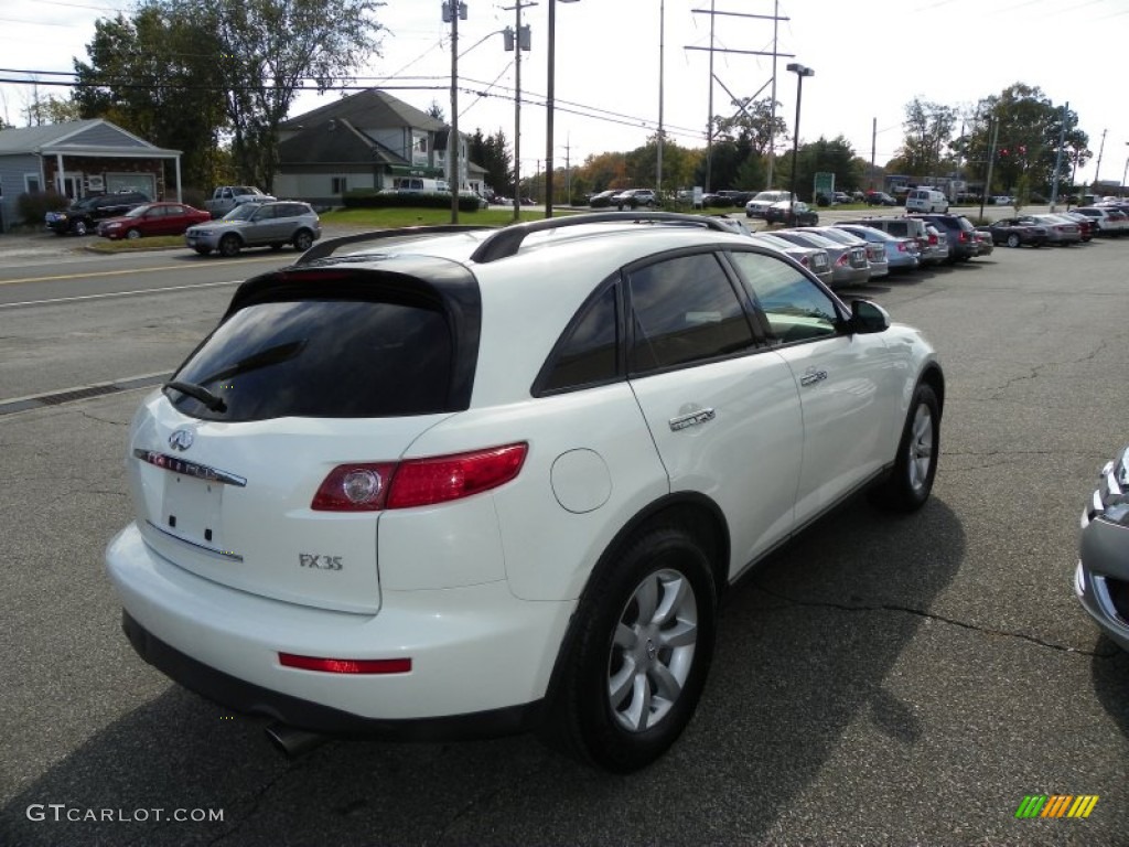 2005 FX 35 AWD - Ivory Pearl White / Graphite photo #5