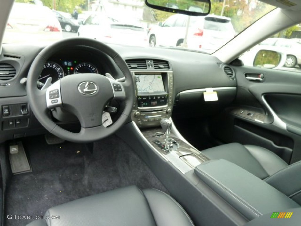2012 Lexus IS 250 AWD Black Dashboard Photo #55656947