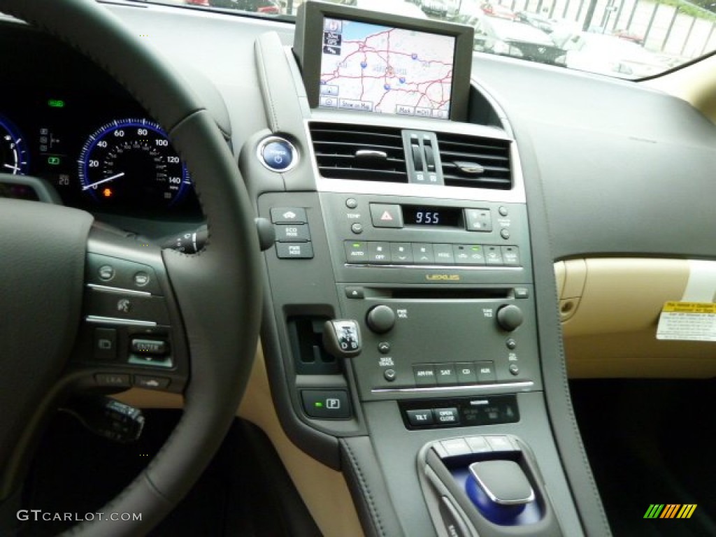 2011 HS 250h Hybrid Premium - Deep Sea Blue Mica / Parchment/Brown Walnut photo #16