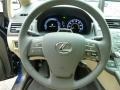 2011 Lexus HS Parchment/Brown Walnut Interior Steering Wheel Photo
