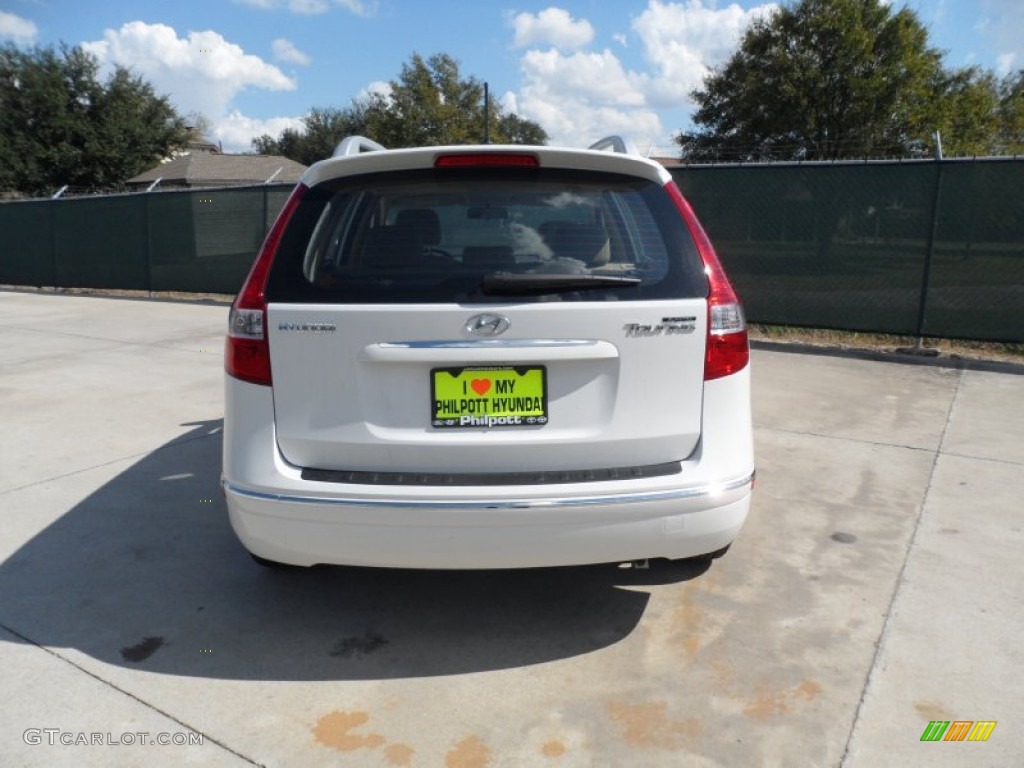 2012 Elantra GLS Touring - Polar White / Beige photo #4