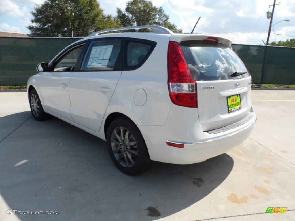 2012 Elantra GLS Touring - Polar White / Beige photo #5