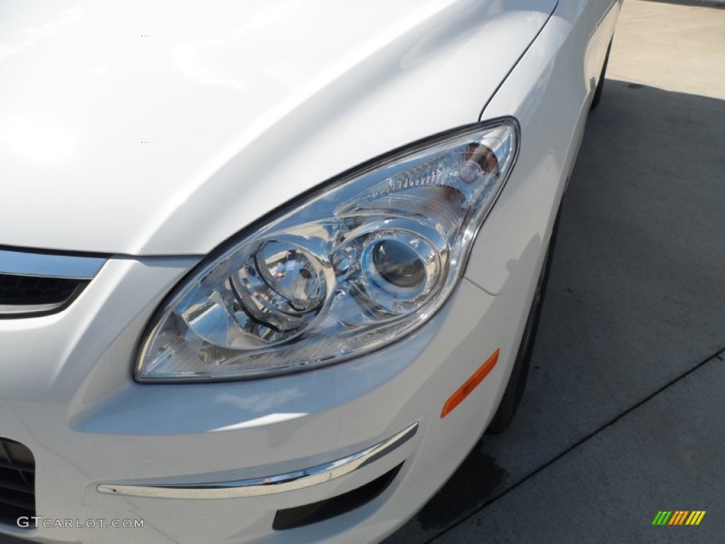 2012 Elantra GLS Touring - Polar White / Beige photo #9
