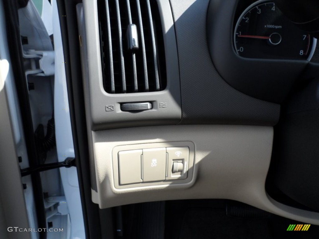 2012 Elantra GLS Touring - Polar White / Beige photo #34