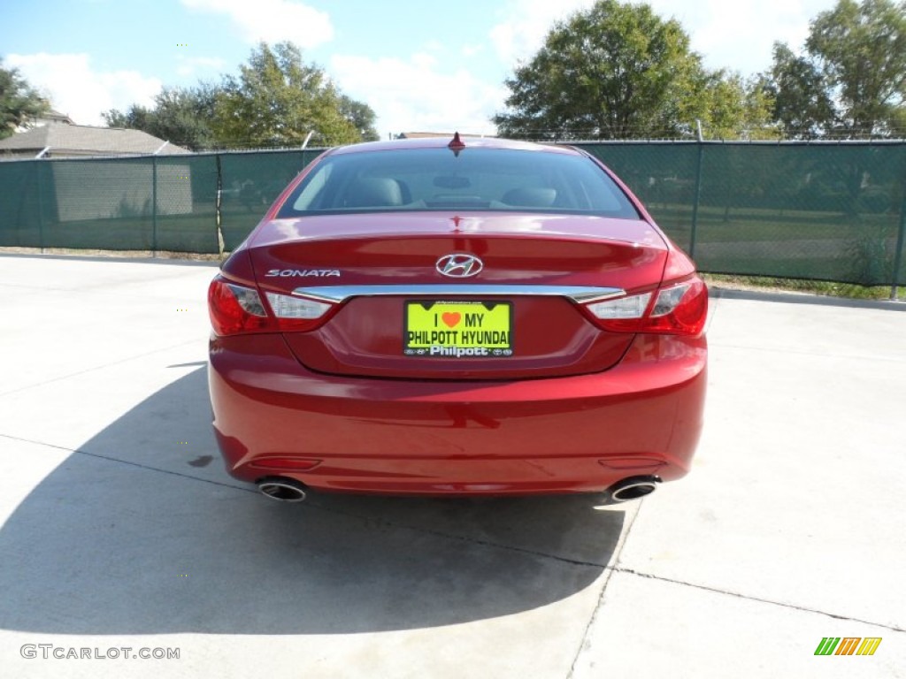 2012 Sonata SE - Sparkling Ruby Red / Black photo #4