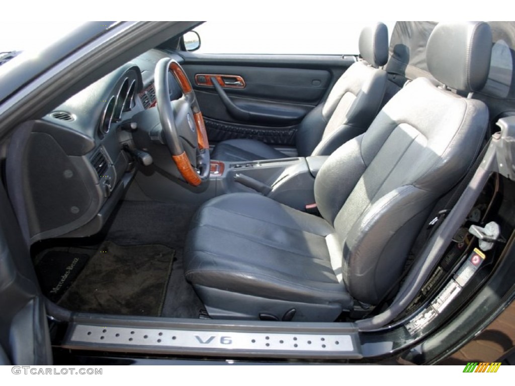 Charcoal Interior 2002 Mercedes-Benz SLK 320 Roadster Photo #55662799