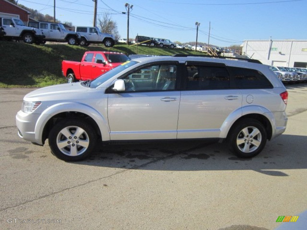 2009 Journey SXT - Bright Silver Metallic / Dark Slate Gray/Light Graystone photo #2