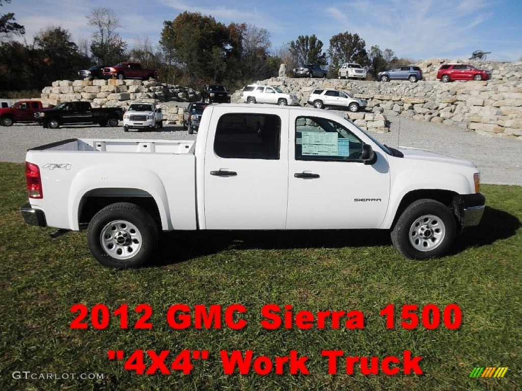 2012 Sierra 1500 Crew Cab 4x4 - Summit White / Dark Titanium photo #1