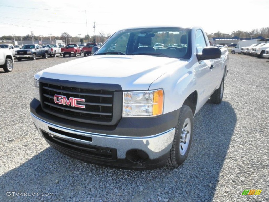 2012 Sierra 1500 Regular Cab - Summit White / Dark Titanium photo #3