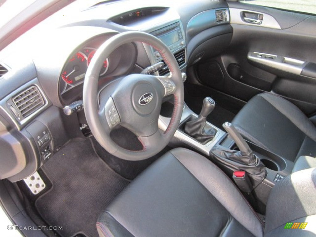 Carbon Black Interior 2010 Subaru Impreza WRX Wagon Photo #55664515
