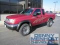 1998 Strawberry Red Pearl Nissan Frontier XE Extended Cab 4x4  photo #1