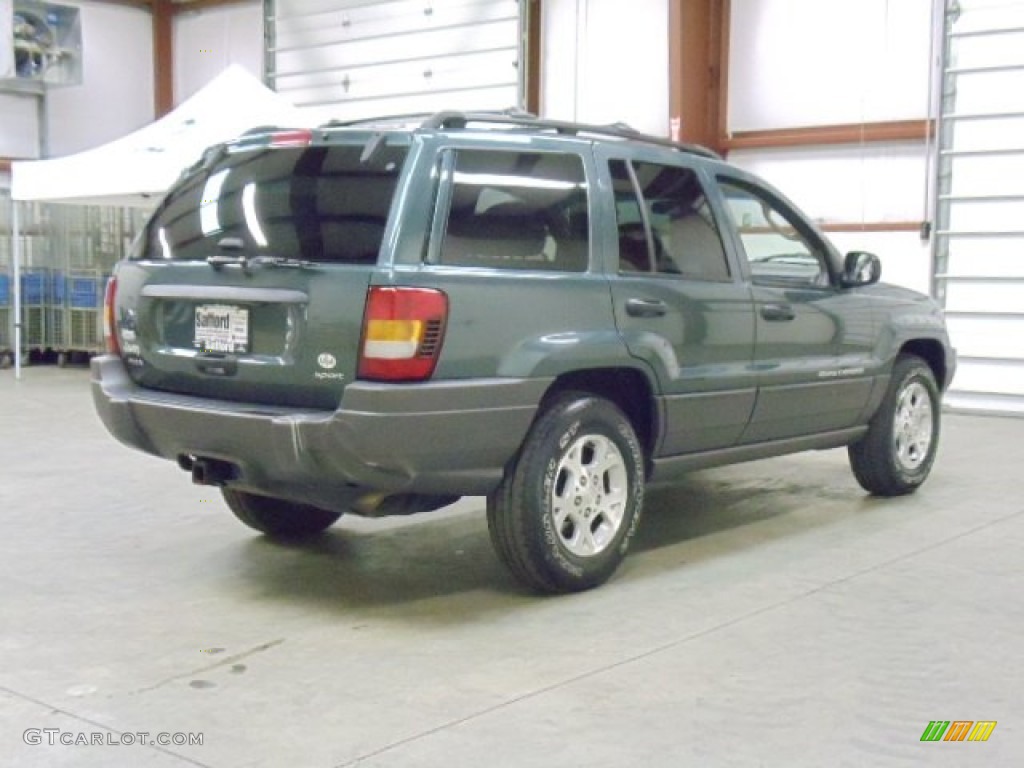 2002 Grand Cherokee Laredo 4x4 - Onyx Green Pearlcoat / Taupe photo #5