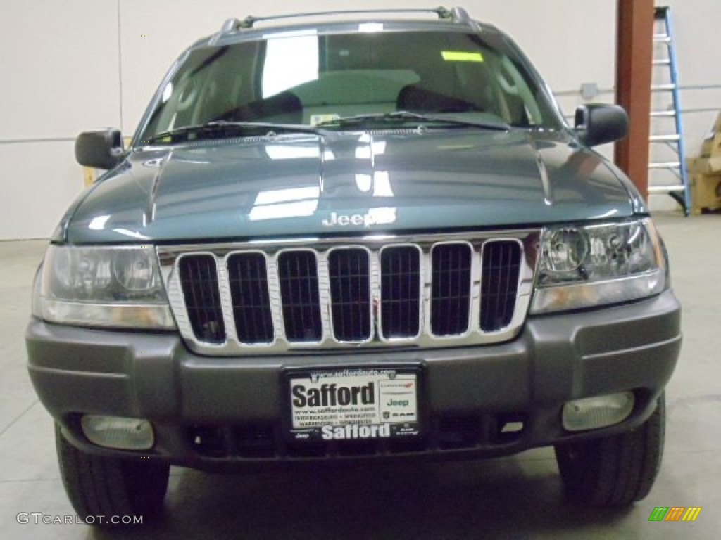 2002 Grand Cherokee Laredo 4x4 - Onyx Green Pearlcoat / Taupe photo #8