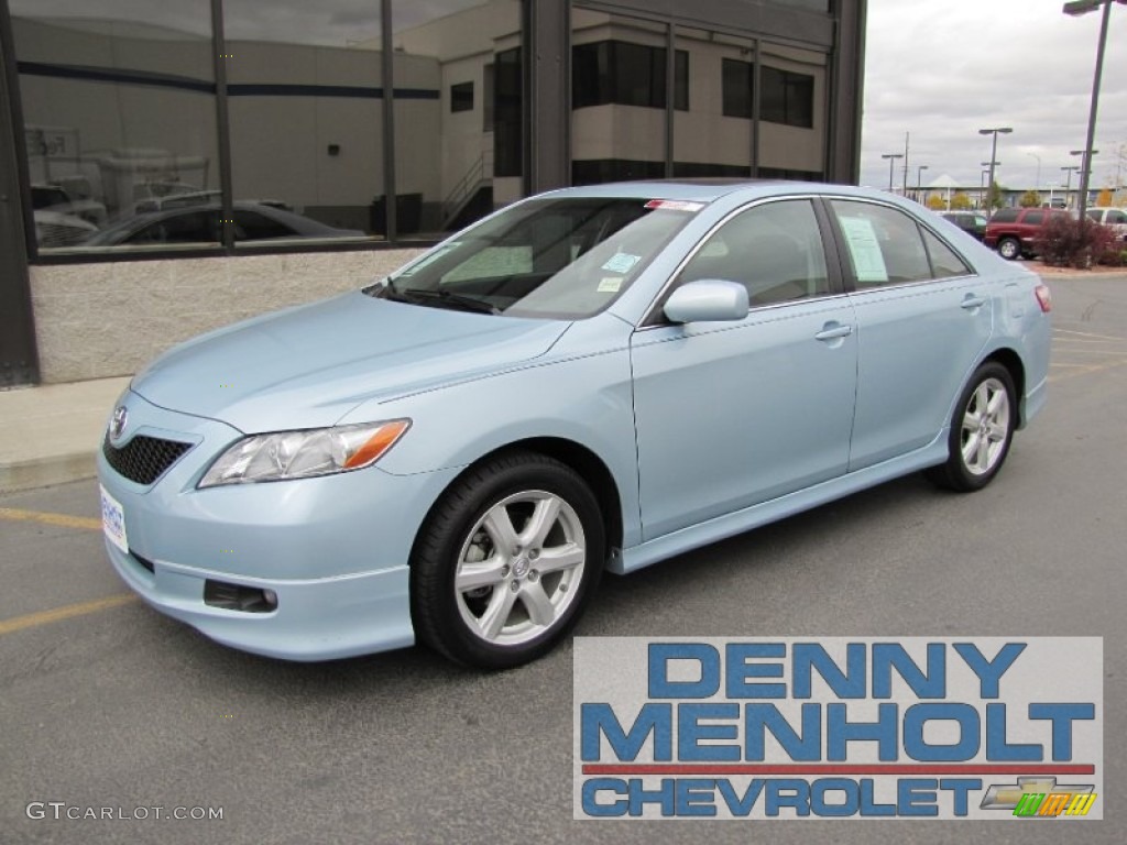 2009 Camry SE - Sky Blue Pearl / Charcoal photo #1