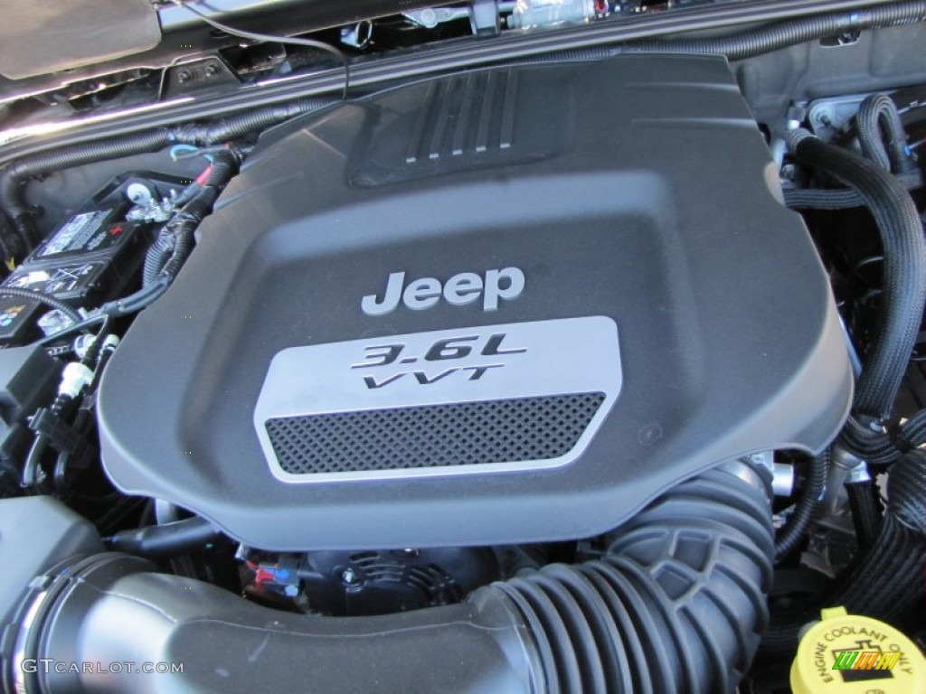 2012 Jeep Wrangler Rubicon 4X4 3.6 Liter DOHC 24-Valve VVT Pentastar V6 Engine Photo #55666039
