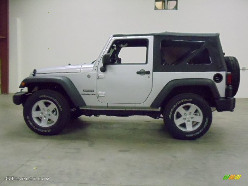 2012 Wrangler Sport S 4x4 - Bright Silver Metallic / Black photo #2