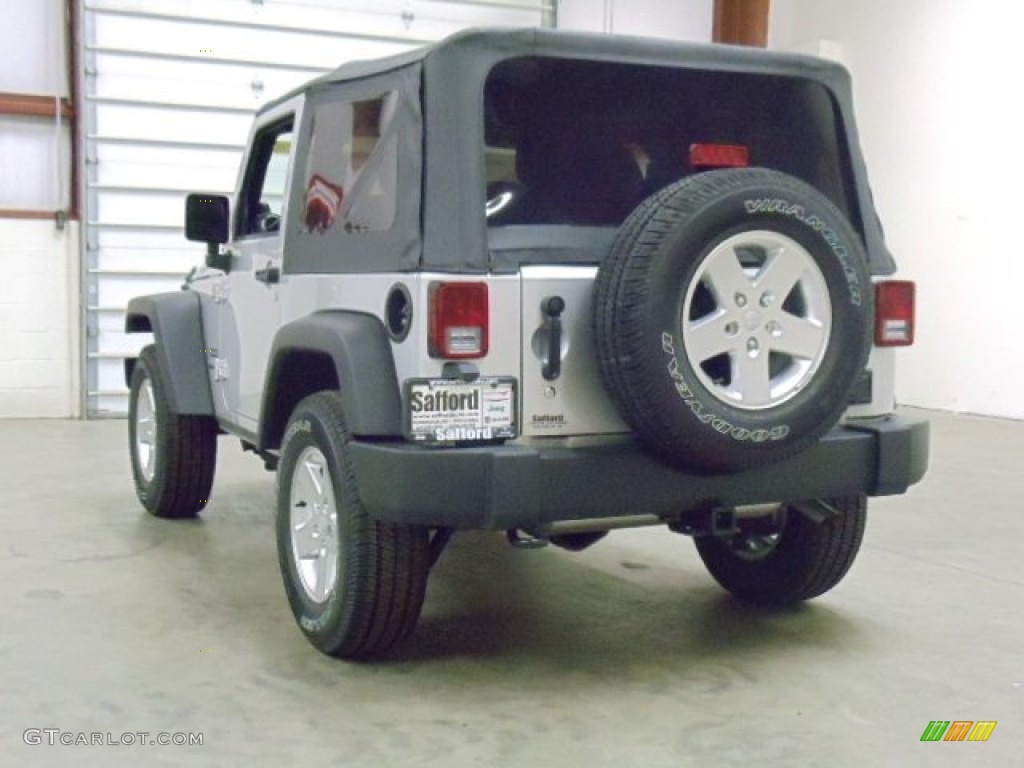 2012 Wrangler Sport S 4x4 - Bright Silver Metallic / Black photo #3