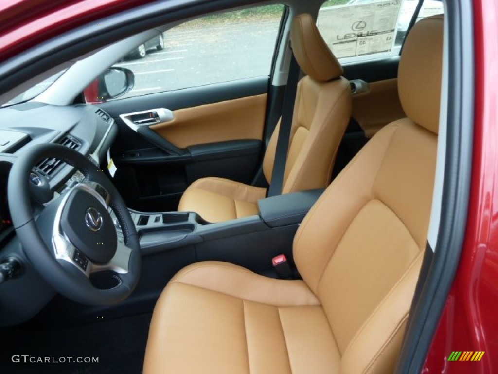 Caramel Nuluxe Interior 2012 Lexus CT 200h Hybrid Premium Photo #55667054