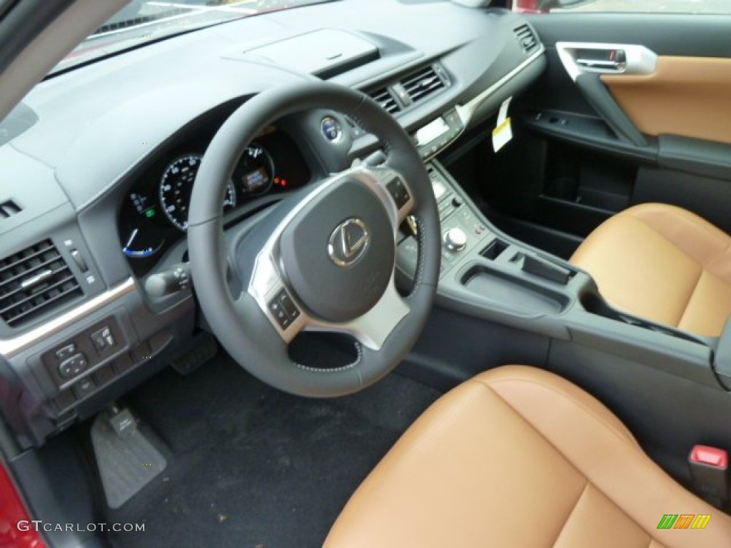 Caramel Nuluxe Interior 2012 Lexus Ct 200h Hybrid Premium