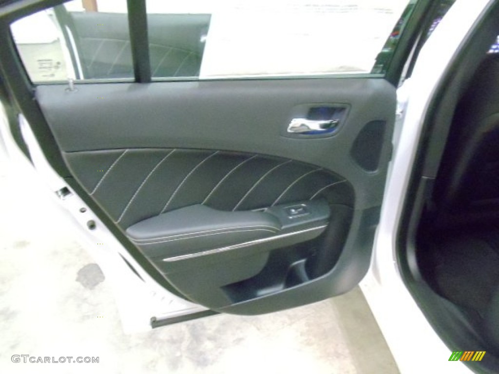 2012 Dodge Charger R/T Plus Black Door Panel Photo #55667459