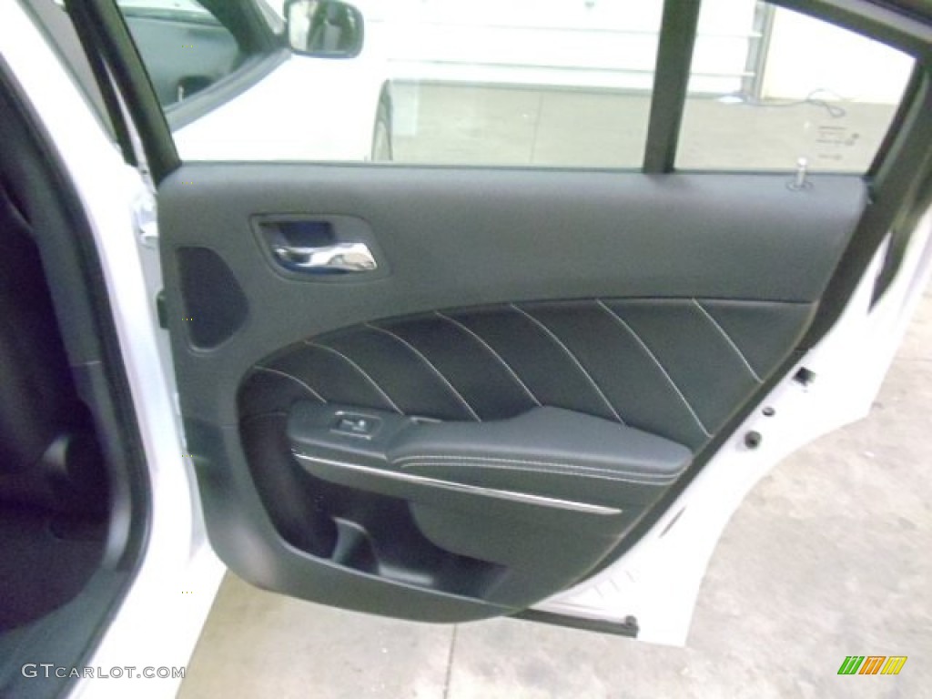 2012 Dodge Charger R/T Plus Black Door Panel Photo #55667467