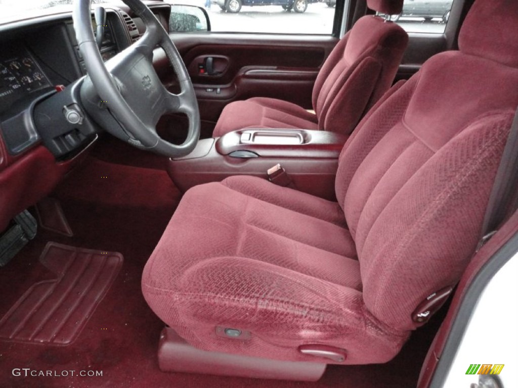 Red Interior 1999 Chevrolet Silverado 1500 Extended Cab 4x4 Photo #55667847