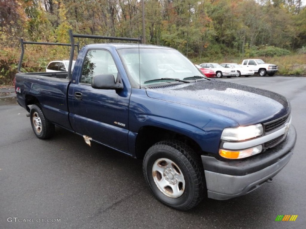 1997 C/K K1500 Regular Cab 4x4 - Bright Blue Metallic / Medium Dark Pewter photo #1