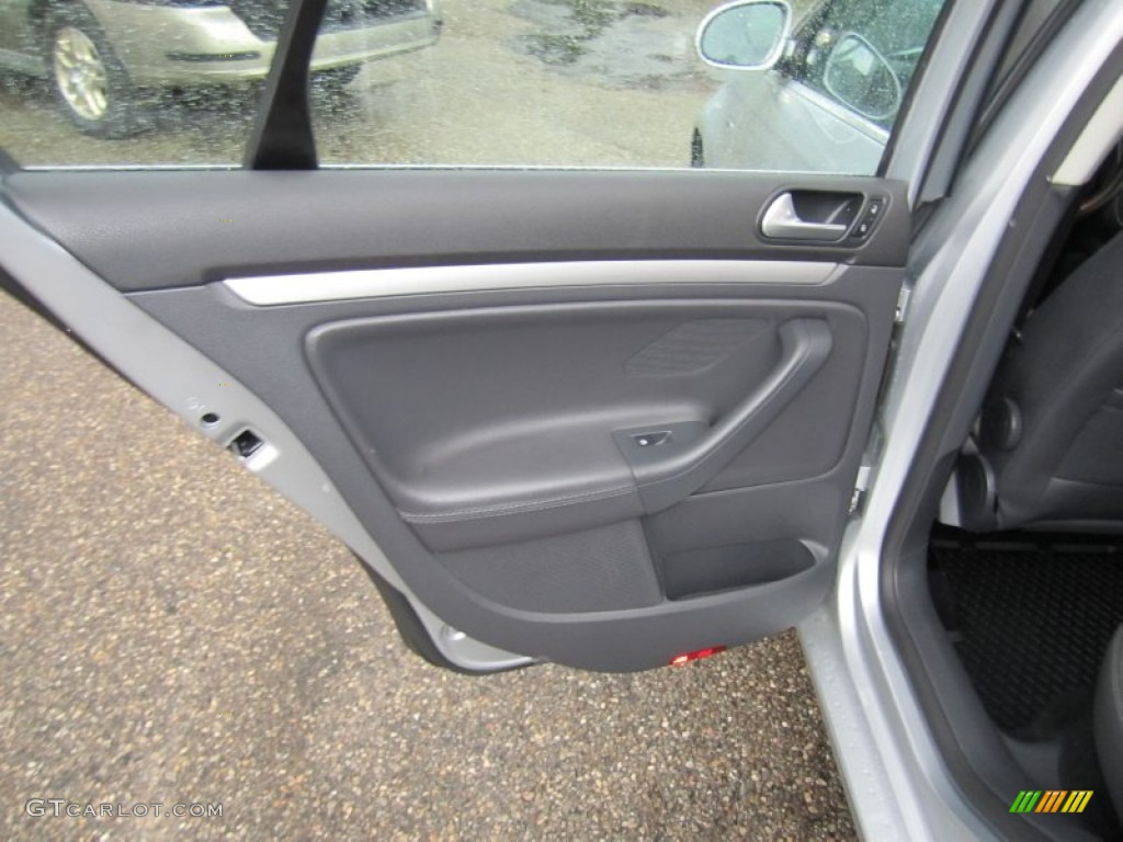 2006 Volkswagen Jetta TDI Sedan Anthracite Black Door Panel Photo #55668175