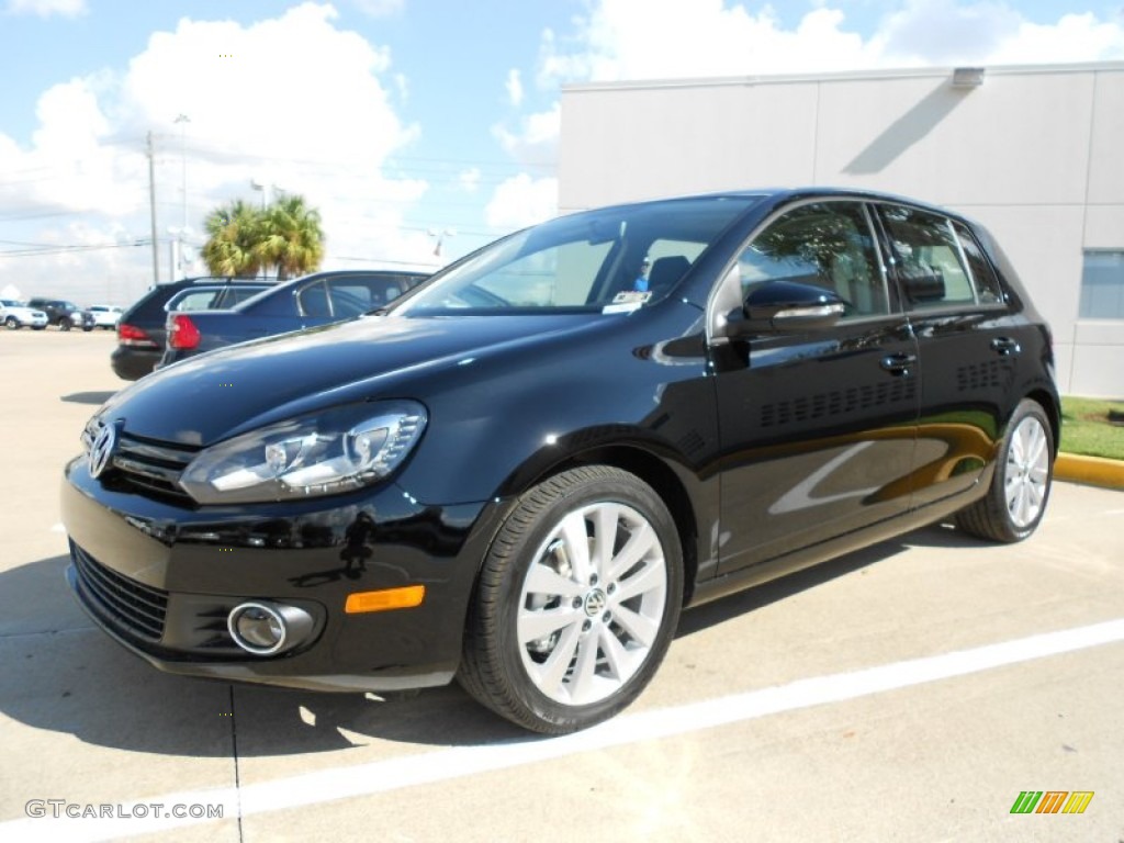 Black 2012 Volkswagen Golf 4 Door TDI Exterior Photo #55669072