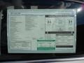 2012 Volkswagen Jetta SEL Sedan Window Sticker