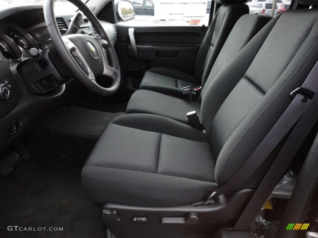 Ebony Interior 2012 Chevrolet Silverado 2500HD LT Extended Cab 4x4 Photo #55669761