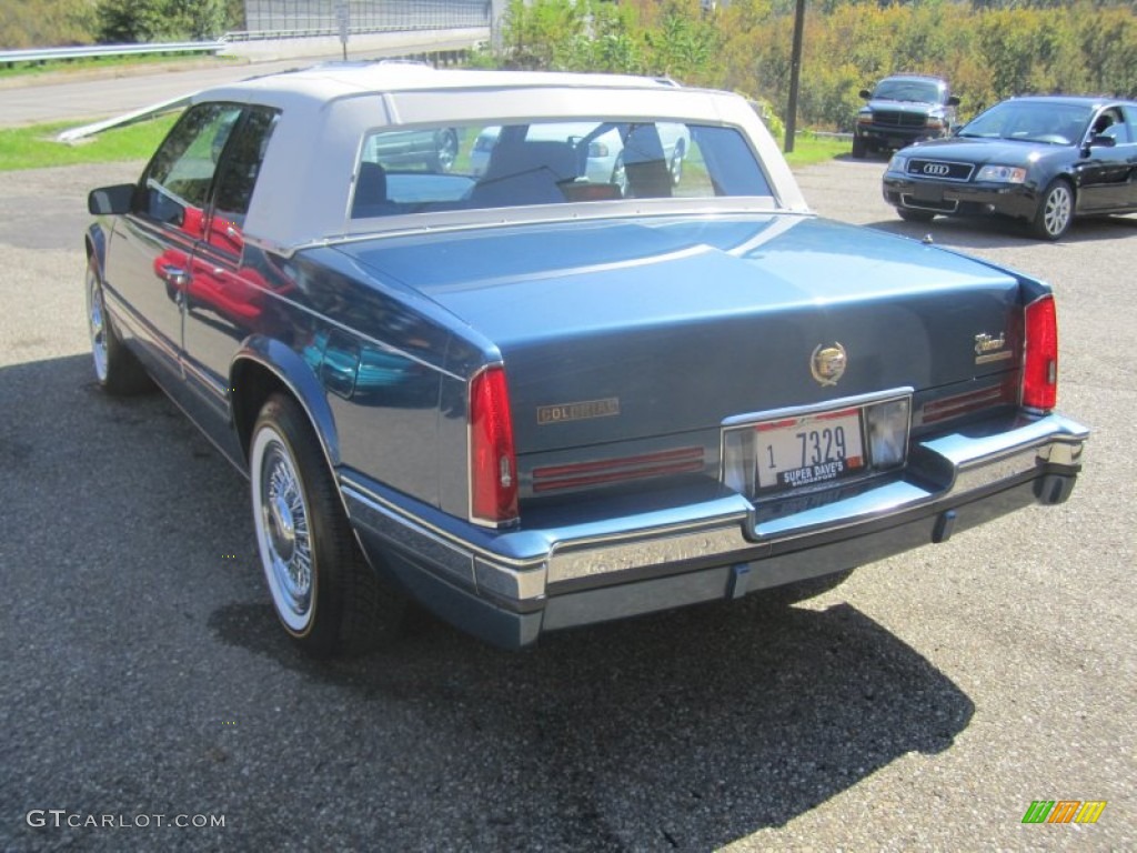 1990 Eldorado Biarritz Coupe - Sapphire Blue Metallic / Dark Blue photo #13