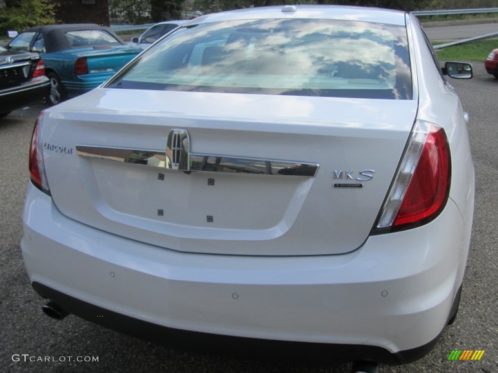 2010 MKS EcoBoost AWD - White Platinum Metallic Tri-Coat / Light Camel/Olive Ash photo #11