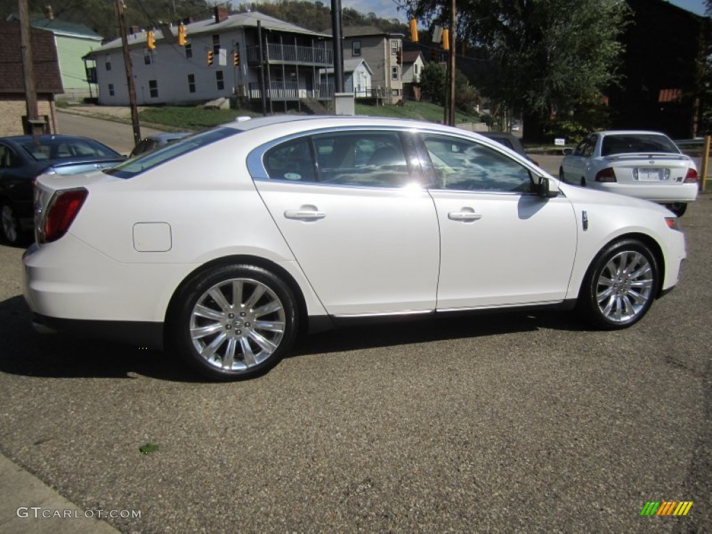 2010 MKS EcoBoost AWD - White Platinum Metallic Tri-Coat / Light Camel/Olive Ash photo #14